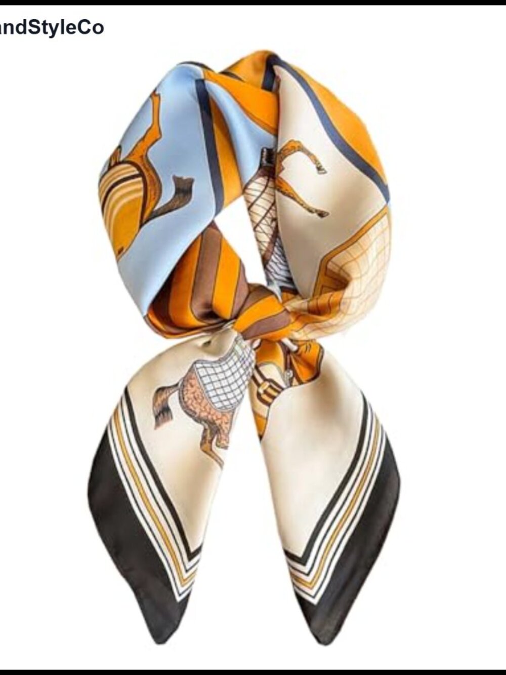 100% Mulberry Silk Square Scarf 25.6" Hair Headscarf Neckerchief